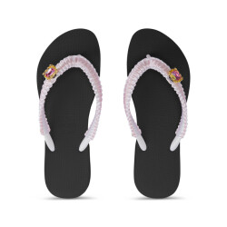 Uzurii Pink macrame switch zwart