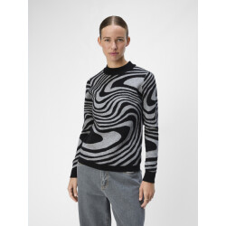 Object Objray l/s knit pullover aop noos