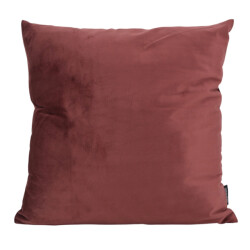 Gek op kussens! Sierkussen velvet kastanje | 45 x 45 cm | polyester