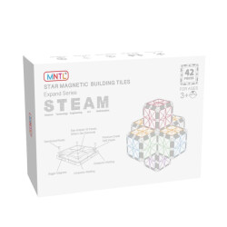 MNTL Magnetic tiles magnetische tegels rainbow sterren 42 stuks