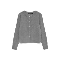 Vero Moda vmkacy ls o-neck cardigan 10334916 medium grey melange