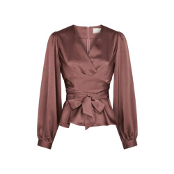 Neo Noir rista heavy sateen blouse 164803 393 dark rose