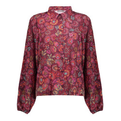 Geisha blouse print 53606-20 445 /red