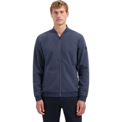 No Excess Sweater full zip college collar twi night