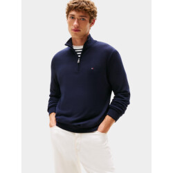 Tommy Hilfiger Half zip essential cotton zip mock mw0mw37331/dw5