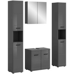 Furnilux Zachte badkamercombinatie hoogglans mdf tz nb