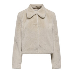 Jacqueline de Yong Jdymacy life faux fur jacket otw sie beige