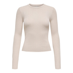 Jacqueline de Yong Jdyplum lurex ls o-neck pullover knt beige