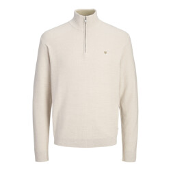 Jack & Jones Jprblurex knit half zip zand