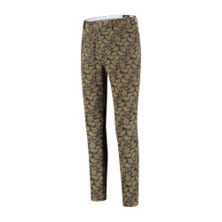 Circle of Gentlemen Regensburg paisley print pantalon stretch kwaliteit