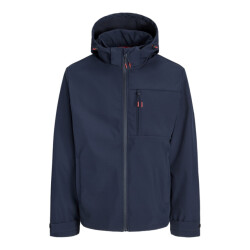 Jack & Jones Jjthatcher softshell hood navy
