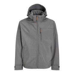 Jack & Jones Jjthatcher softshell hood steel