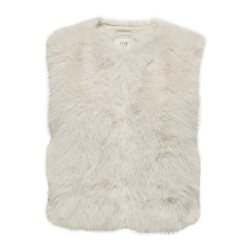 Jacqueline de Yong Jdyora faux fur waistcoat otw sie beige