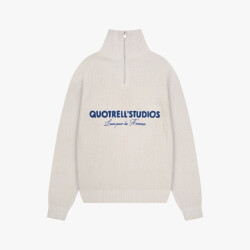 Quotrell Jace studio zip up beige