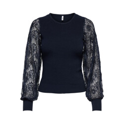 Only Onlperry life ls mix o-neck knt navy