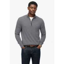 Superdry Trui met wolmix zip licht