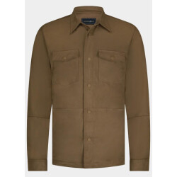 Bos Bright Blue Scotland blue overshirt riley passetta shirtjacket 25314ri46sb/840 brown