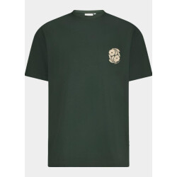 Bos Bright Blue Supply & co. t-shirt korte mouw kegan t-shirt backprint 25308ke03/318 seaweed