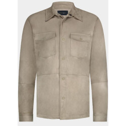 Bos Bright Blue Scotland blue overshirt riley passetta shirtjacket spe25314ri46sb/820 sand