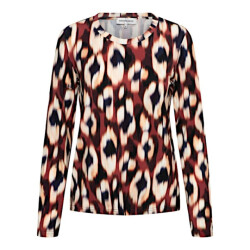 &Co Woman &co women top venna faded small wine red multi
