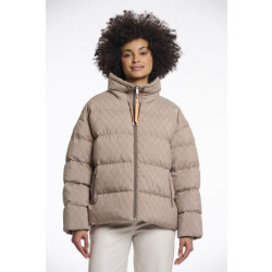 Rino & Pelle structure padded jacket audry.7002512 toffee
