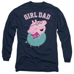 Peppa Pig Unisex volwassen meisjes papa t-shirt met lange mouwen