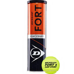 Dunlop Fort clay court tennisballen (set van 4)