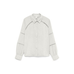 Vero Moda Vmgusla ls shirt wvn btq ga off-white