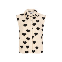 Lofty Manner Gilet beatrice ecru dessin