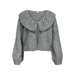 Object objdenisi l/s lo knit cardigan noos 23047269 medium grey melange