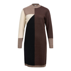 Object objray l/s knit dress aop noos 23040957 morel