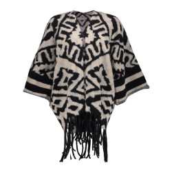 Geisha poncho jacquard 55537-70 999 /sand