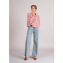 Homage to Denim Homage mid waist wide leg jeans h big studs