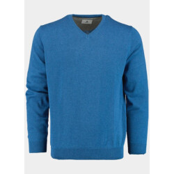 Bos Bright Blue Pullover v-hals 100% katoen 528100cct-13/655