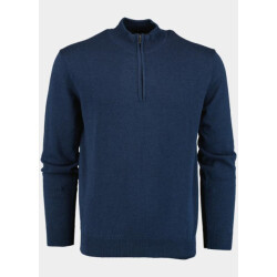 Bos Bright Blue Half zip half zip 100% katoen 528400cct-13/695