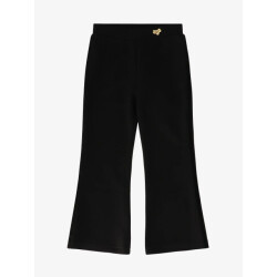 Angels Face Meisjes broek flared tux velvet trim zwart