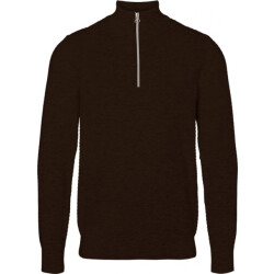 Kronstadt Ks2790 carlo half zip 971 chocolate plum heren trui