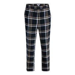 Jack & Jones Heren pyjamabroek flanel lange pijpen jacrimon pants zwart geruit