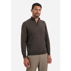 No Excess Pullover half zip 2 coloured melange -