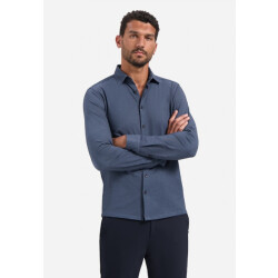 No Excess Shirt jersey blue denim