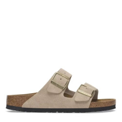 Birkenstock arizona suède sandcast platte sandalen unisex