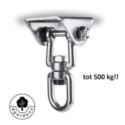 4gardenz ® 360 graden roterende hangstoel/bokszak plafond bevestiging rvs