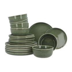 Secret de Gourmet 6 persoons 18-delig servies terre geglazuurd keramiek