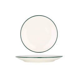 Rinart Dessertbord green edge porselein 23 cm set van 6