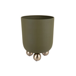 Present Time bloempot estilo medium luxury green