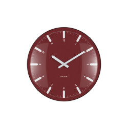 Karlsson wandklok realista dome bordeaux- Ø35cm