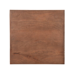 Label51 Eetkamertafel tafelblad straight edge espresso mangohout 70 cm