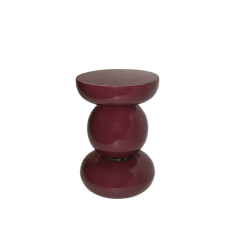 Brix bijzettafel dex maroon 33x33x50cm