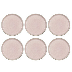 Bitz ® gastro 6 stuks aardewerk dinerborden 27x2,5 cm /roze 821402