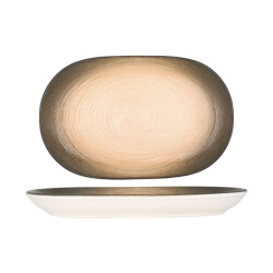 ID Fine Serveerschaal canyon porselein 37 cm set van 2